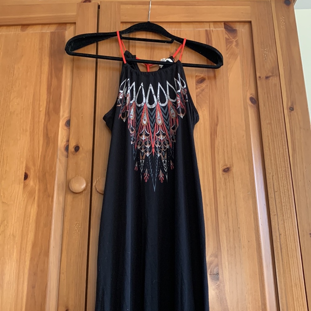 Tribal Cotton Black Maxi